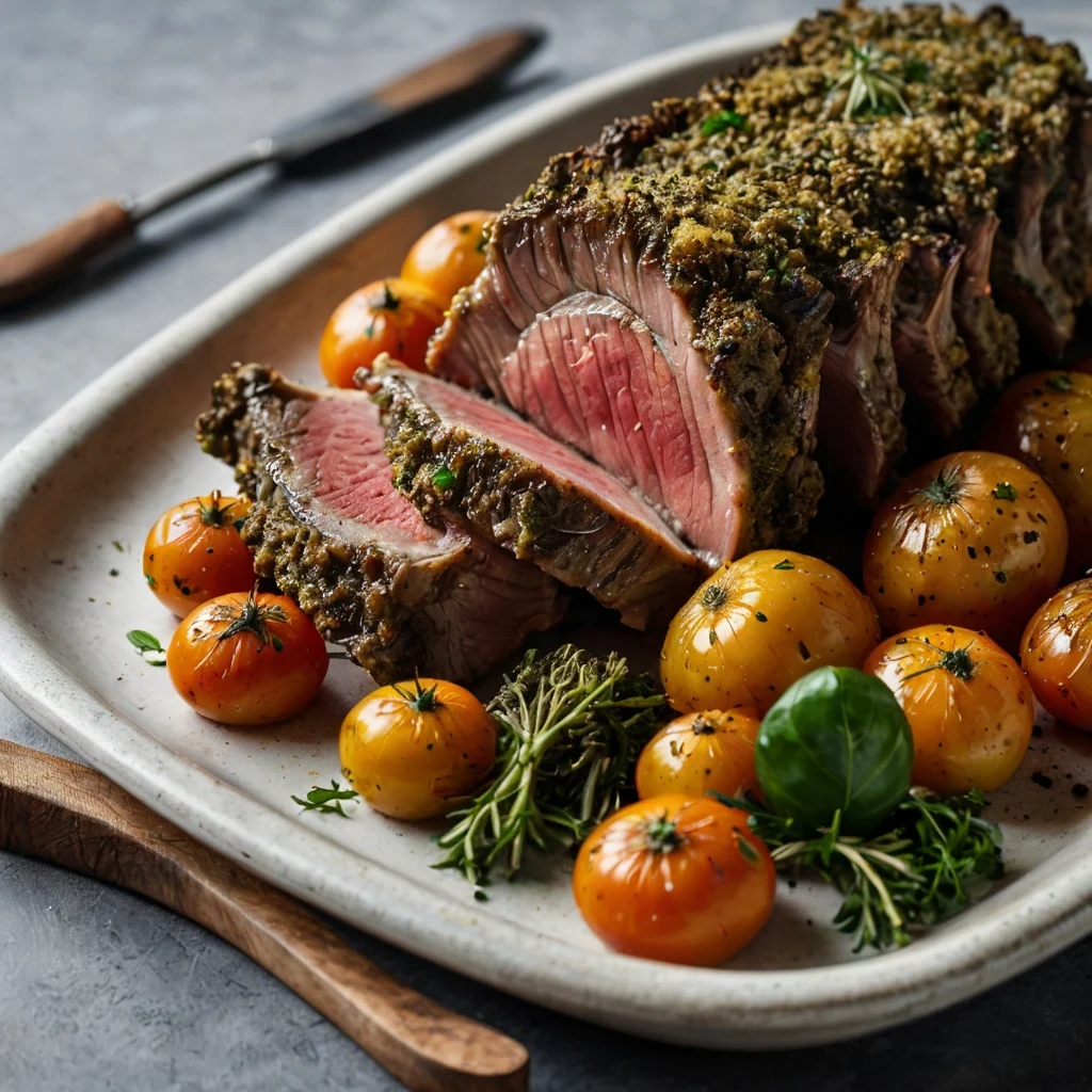 Rack of Lamb with Herb Crust