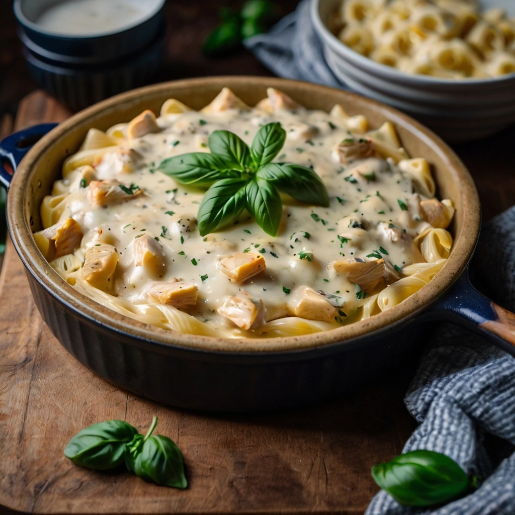 chicken alfredo bake