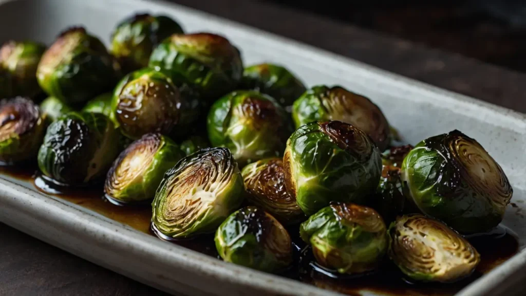 Roasted Brussels Sprouts with Balsamic Reduction